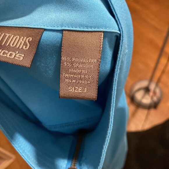 Additions By Chico's Women's Size 1 (M) Light Blue Windbreaker Jacket - Picture 5 of 5